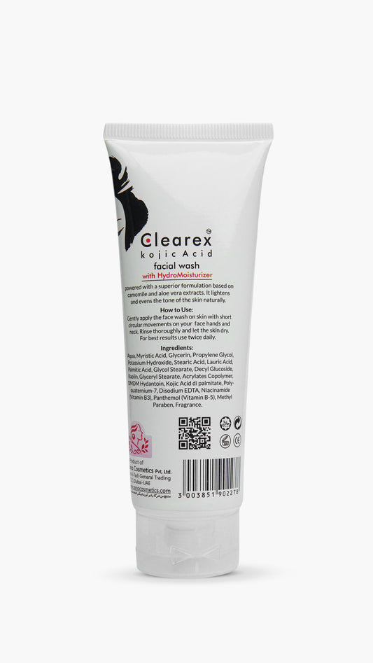 Clearex Kojic Acid Whitening Facial Wash with Hydro Moisturizer