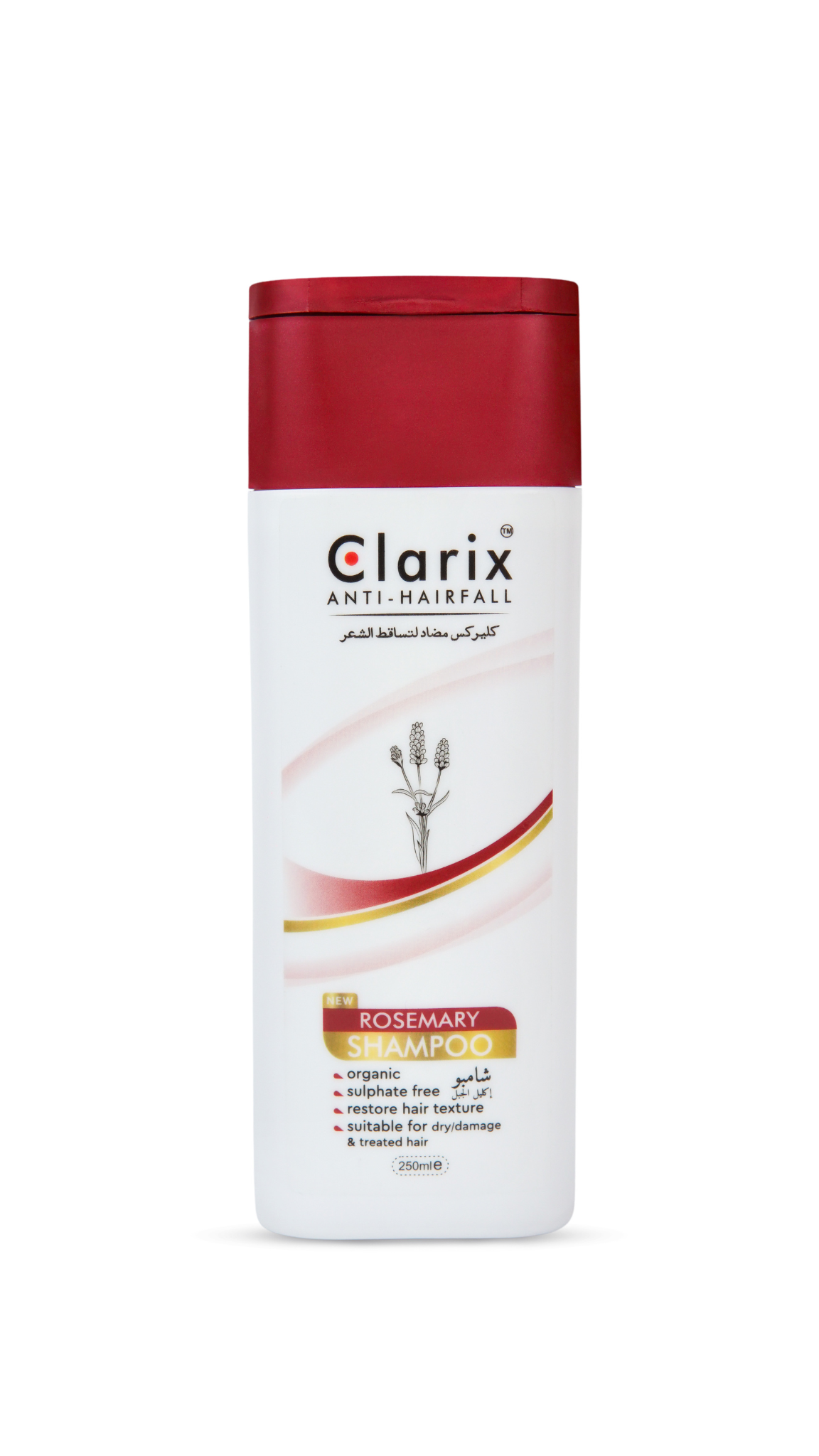 Clarix Anti-Hairfall Rosemary Shampoo - Sulphate Free (250ml)